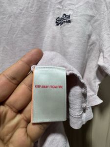 Superdry Crew Neck Light Pink T-Shirt