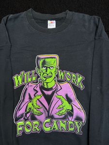 Frankenstein "Will Work For Candy" Sweatshirt