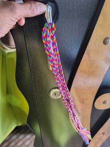 Boho Rainbow Braided Hair Tie