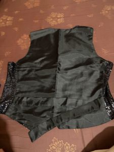Sparkly Black Vest
