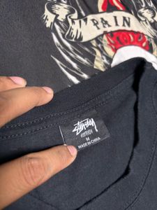 Stussy Black Graphic T-Shirt