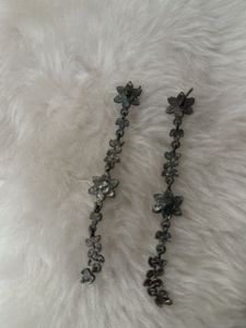 victorian  Red Stone Dangle Earrings