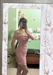 Peach Bodycon Dress