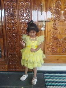 Adorable Yellow Party Dress