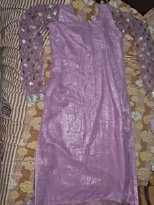 Lavender Embellished Kurta