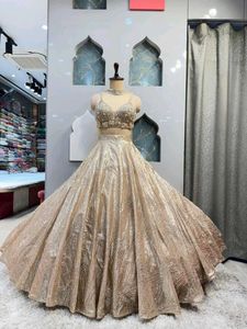 Sparkling Golden Lehenga Choli