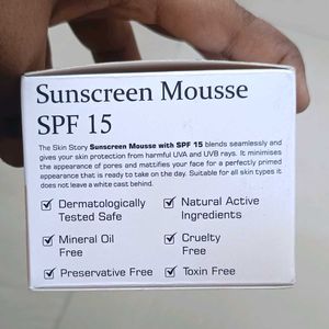 The Skin Story Sunscreen Mousse SPF 15