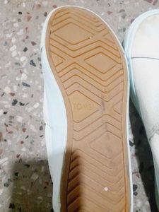 Classic White TOMS Slip-On Shoes