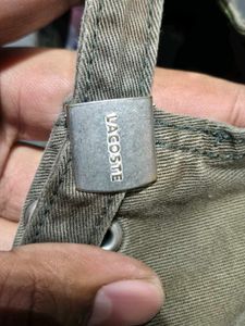 Lacoste Washed Cotton Dad Cap | Side Croc Embroide