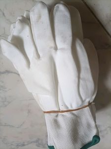 Men And Women Haigh Quality White Cotton Glove's