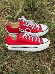 Rare red converse low