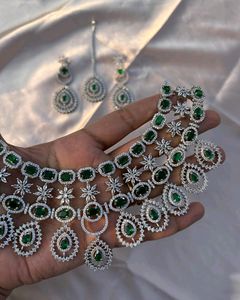 ✳️ Fixed Price  American Diamond Jewellery Set✳