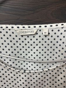Polka Dot Bell Sleeve top from coverstory