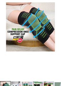 Compression knee support