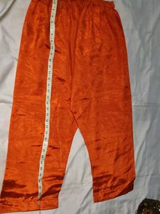 Orange Kurta with Gold Embellishments