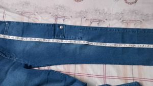 Blue Denim Cargo Pants