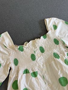 Green Polka Dot Pinteres Top