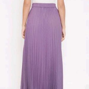 Pleated Maxi Skirt