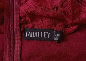 FabAlley Rust  Bodycon Lace Maxi Dress