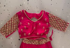 Vibrant Pink Embroidered Lehenga Choli