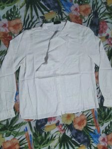 White Long Sleeve Top