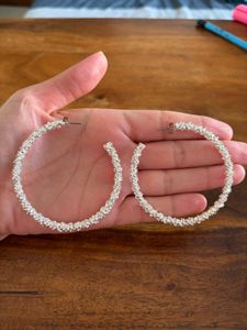 Sparkling Hoop Earrings