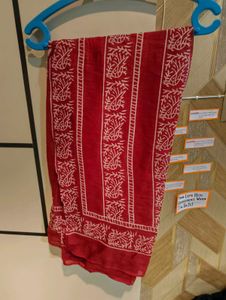 Red cotton suit