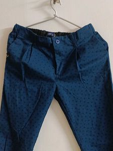 New Blue Patterned Boys Pants