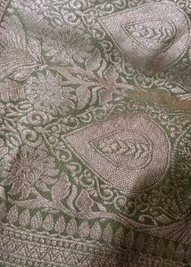 Elegant Green Banarasi Silk Saree