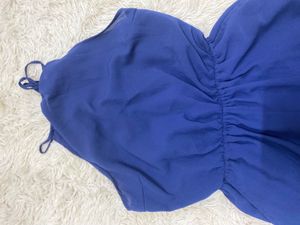 Navy Blue Halter Romper