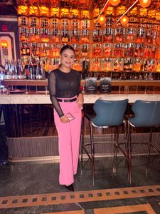 Pink Wide Leg Pants
