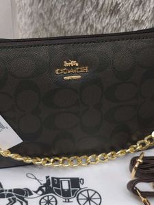 Coach Monogram Chain Bag