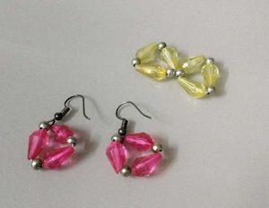 Handmade Beaded Earrings & Bracelet Set