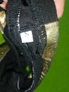 Vintage Black &amp; Gold thong
