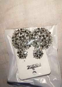 mirror work earing and bangle set ( 4 piece)
