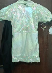 Girls' Light Green Party Dress