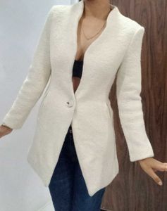 Off White Slim Fit Blazer
