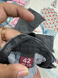 Stylish Washed Black Denim Jeans