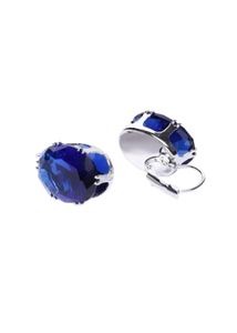 Stunning Blue Gemstone Drop Earrings