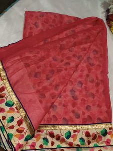 Beautiful Floral Print Saree