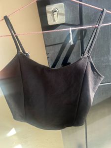 Sleek Black Corset Top