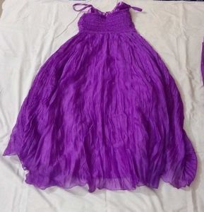 Purple Anarkali Dress