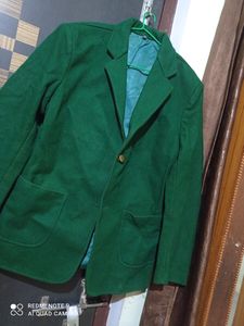 One More Green Blazer In Big Size
