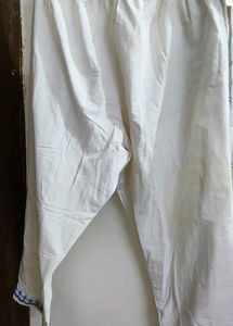 Embroidered White Kurta