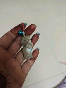 Cute Teddy Bear Charm Keychain