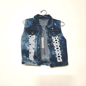 Denim Blue Classic Jacket In Small Size