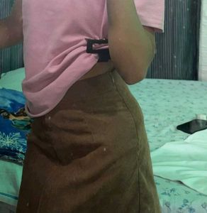 Brown Corduroy skirt