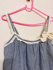 pinteresty vintage lace bow babydoll top🧚🏼‍♀️