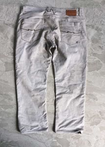 MUFTI Men's Distressed Light Wash Jeans
