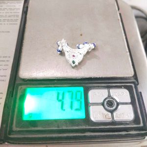 Pure Primium Silver Mukut for Ladoo Gopal ji